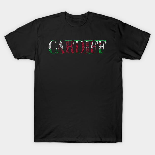 CARDIFF WELSH FLAG T-Shirt by MarniD9